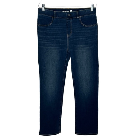 Betabrand Straight Leg Mid Rise Denim Jeans - Picture 1 of 11